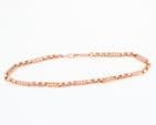 Vintage Solid 9Ct Rose Gold 34.5g Bars And Stars Link Chain / Necklace 17''