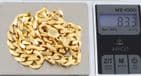 Vintage Solid 9Ct Yellow Gold 83.3g Flat Curb Link Chain Necklace 20 1/4''