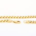Vintage Solid 9Ct Yellow Gold 83.3g Flat Curb Link Chain Necklace 20 1/4''