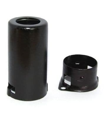 Aluminium pre amp valve shield - black anodised