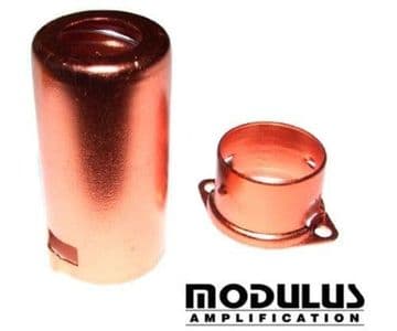 Aluminium pre amp valve shield - red anodised