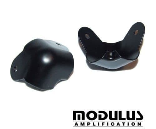 Cabinet corner - black - with internal lip - 4 off