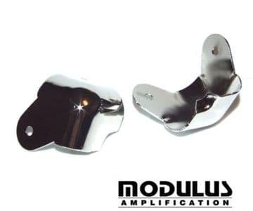 Cabinet corner - chrome - with internal lip - 4 off