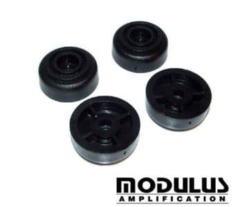 Cabinet feet - black plastic - 4 Pack