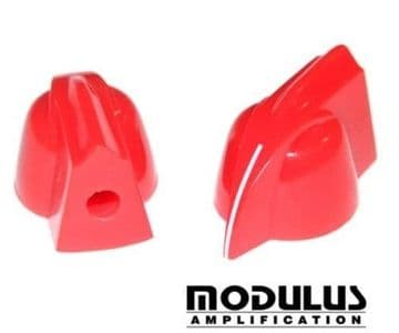 Chicken head knob -bright red-crested