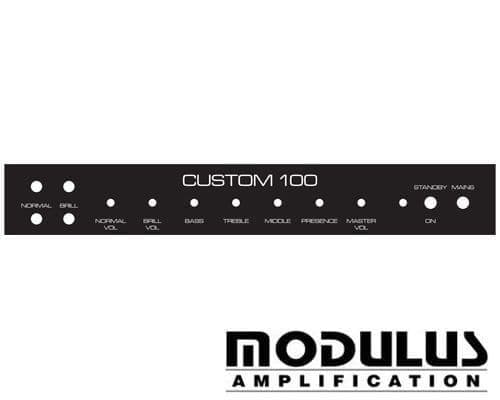 Custom 100 Front Faceplate - 4 Input - Select Your Colour