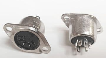 Din Socket - 5 Pin Chassis Mount
