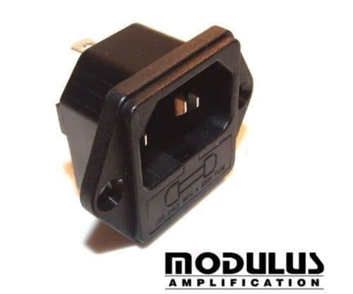 IEC mains socket- kettle plug socket- with fuse holder