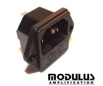 IEC mains socket- kettle plug socket- with fuse holder