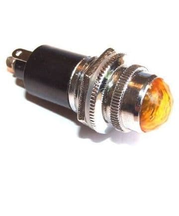 Jewel light Assembly - panel mount-amber