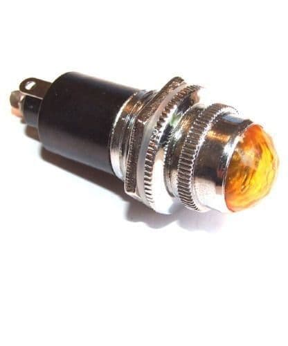 Jewel light Assembly - panel mount-amber