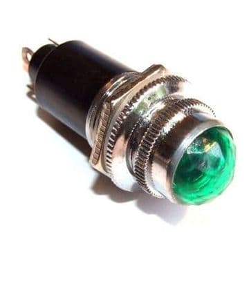 Jewel light Assembly - panel mount - green