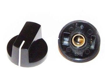 Knob -black- black round pointer