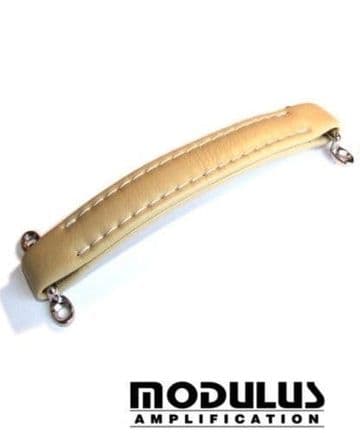Leather style amp handle - cream