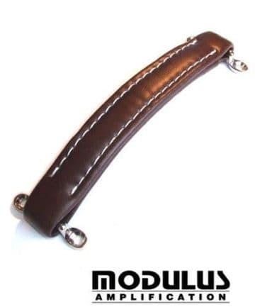 Leather style amp handle - dark brown