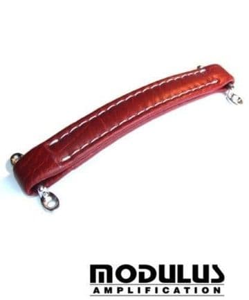 Leather style amp handle - dark red