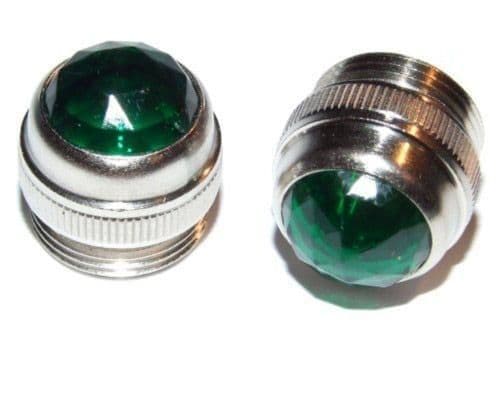 Pilot light jewel lens - green - fits most Fender amps