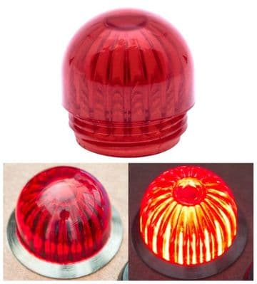 Pilot light Lens Fluted -Red