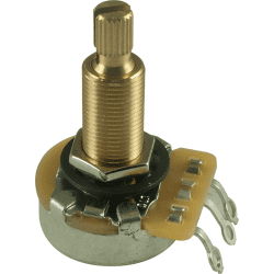Potentiometer - 500k Audio - 3/4 inch long threaded bushing - CTS split shaft