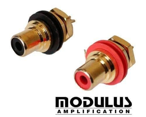 RCA Panel Jack - Gold Plated - for Reverb Send/Receive