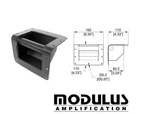 Recessed Black Cabinet Edge Handle - Metal