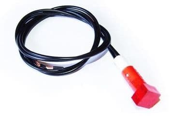 Red Square light - Panel Mount - 6v