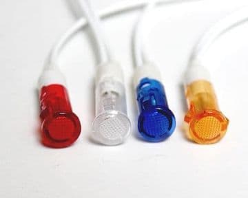 Round Faced light - Panel Mount - 230v - Select Your Colour