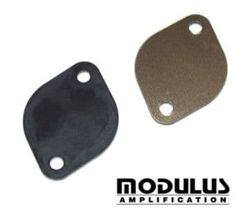 Socket blanking plate - 9 pin black/gold