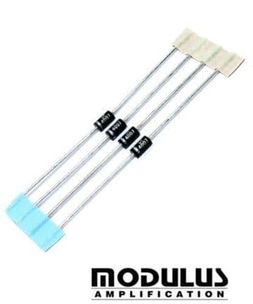 UF4007 Rectifier diode - ultra fast - 1A - 4 per pack