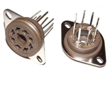 Valve socket - Belton 8 pin - VT8-PT - for PCB Mounting