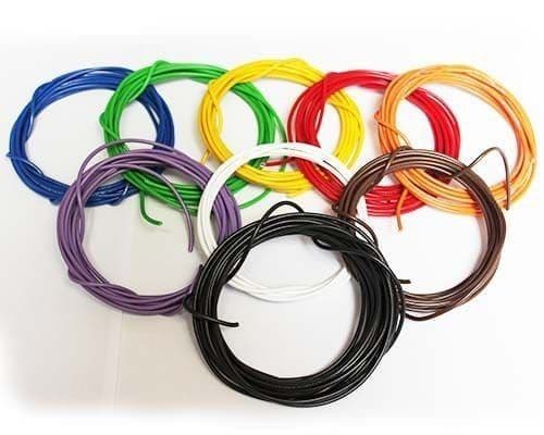 Wire 600v 22AWG - Stranded  - 3m Length - Choose Your Colour