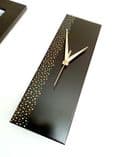 30cm Handpainted Black Clock