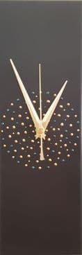 30cm Handpainted Black Clock