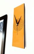 30cm Handpainted Rectangle Orange Wall Clock