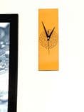 30cm Handpainted Rectangle Orange Wall Clock