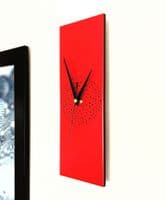 30cm Handpainted Red Wall Clock