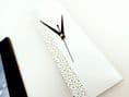 30cm Handpainted White Clock
