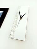 30cm Handpainted White Clock