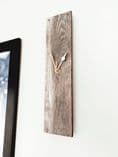 Brown Barn Wood Look Wall Clock 33cm
