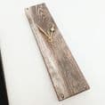 Brown Barn Wood Look Wall Clock 33cm
