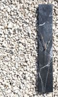 Extra Large Marble Look Slim Wall Clock 60cm, Black