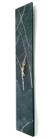 Extra Large Marble Look Slim Wall Clock 60cm, Black