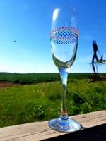 Gill's Champagne Prosecco Glass 'The Rainbow'