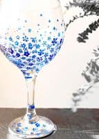 Gill's Gin Glass 'Forget-Me-Not