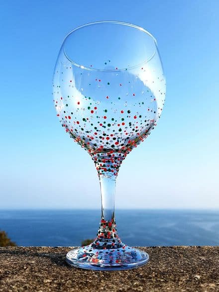 Gill's Gin Glass 'Holly Berry'