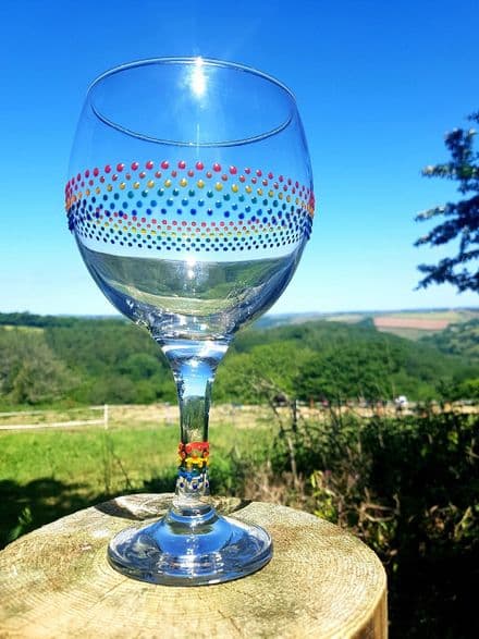 Gill's Gin Glass 'The Rainbow'