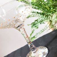 Gill's Handpainted Champagne Coupe Glass