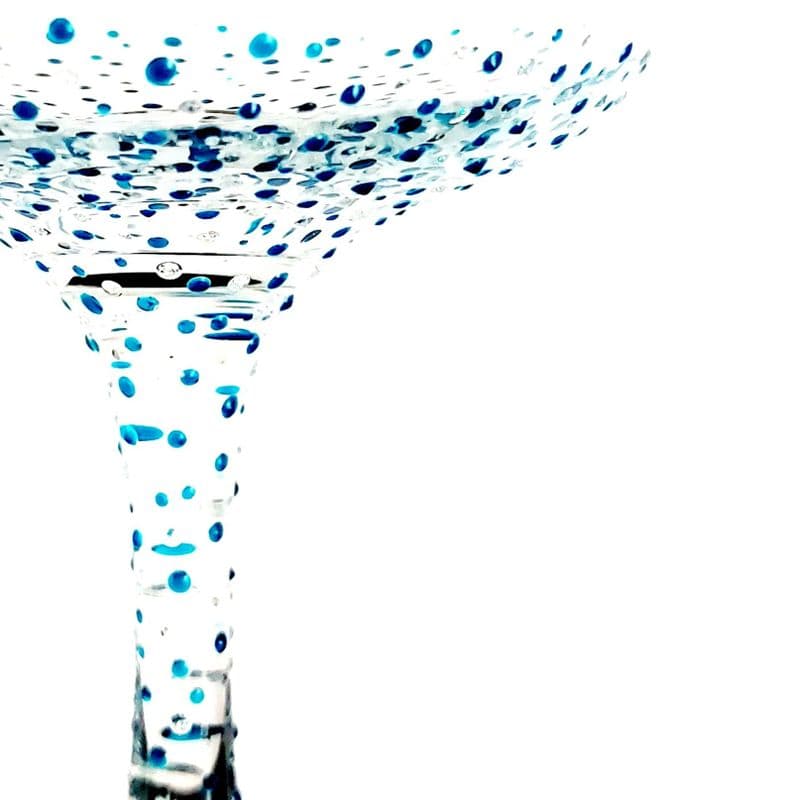 Gill's Handpainted Champagne Coupe Glass