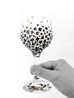 Gill's Wine Glass 'Black Pansy' Black Flower