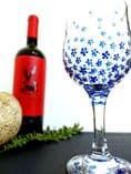 Gill's Wine Glass 'Forget Me Not' Blue Flower